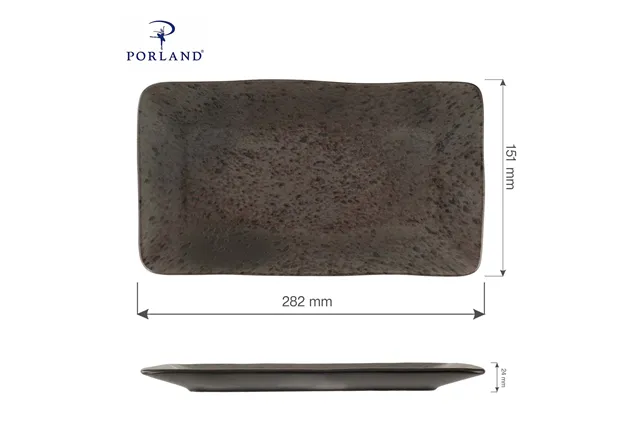 Półmisek prostokątny Ironstone, 280x150 mm Porland 04SWA000025 Półmisek prostokątny Ironstone, 280x150 mm Porland 04SWA000025
