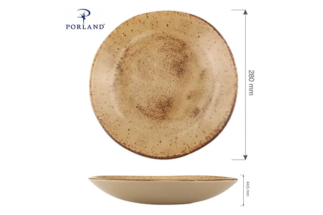 Talerz głęboki coupe Natura, 280 mm Porland 04SWA000078 Talerz głęboki coupe Natura, 280 mm Porland 04SWA000078