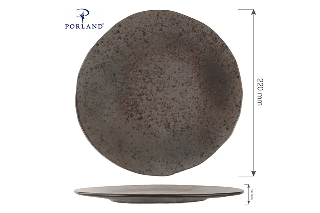 Talerz płytki Ironstone, 220 mm Porland 04SWA000049 Talerz płytki Ironstone, 220 mm Porland 04SWA000049
