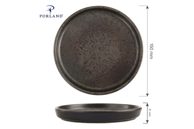 Talerz z wysokim rantem Ironstone, 150 mm Porland 04SWA000081 Talerz z wysokim rantem Ironstone, 150 mm Porland 04SWA000081
