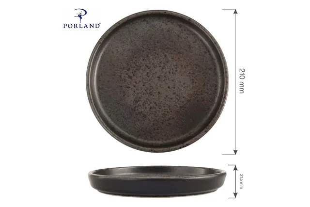 Talerz z wysokim rantem Ironstone, 210 mm Porland 04SWA000089 Talerz z wysokim rantem Ironstone, 210 mm Porland 04SWA000089
