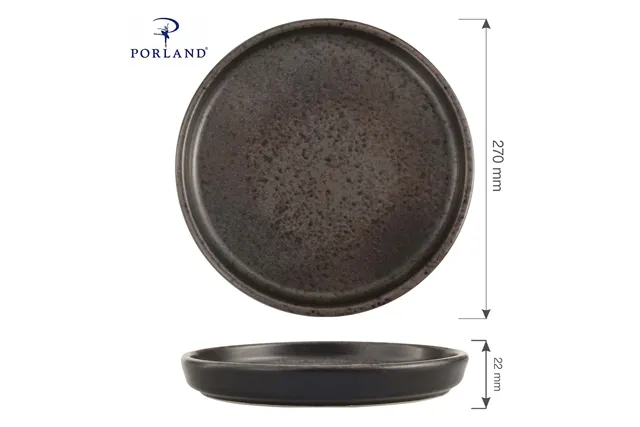 Talerz z wysokim rantem Ironstone, 270 mm Porland 04SWA000001 Talerz z wysokim rantem Ironstone, 270 mm Porland 04SWA000001