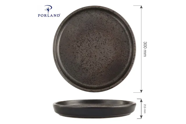 Talerz z wysokim rantem Ironstone, 300 mm Porland 04SWA000017 Talerz z wysokim rantem Ironstone, 300 mm Porland 04SWA000017