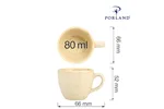 Filiżanka elegancka do espresso Sun 80 ml Porland 04ALM001720