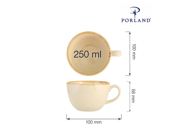 Filiżanka elegancka Sun 250 ml Porland 04ALM001410 Filiżanka elegancka Sun 250 ml Porland 04ALM001410
