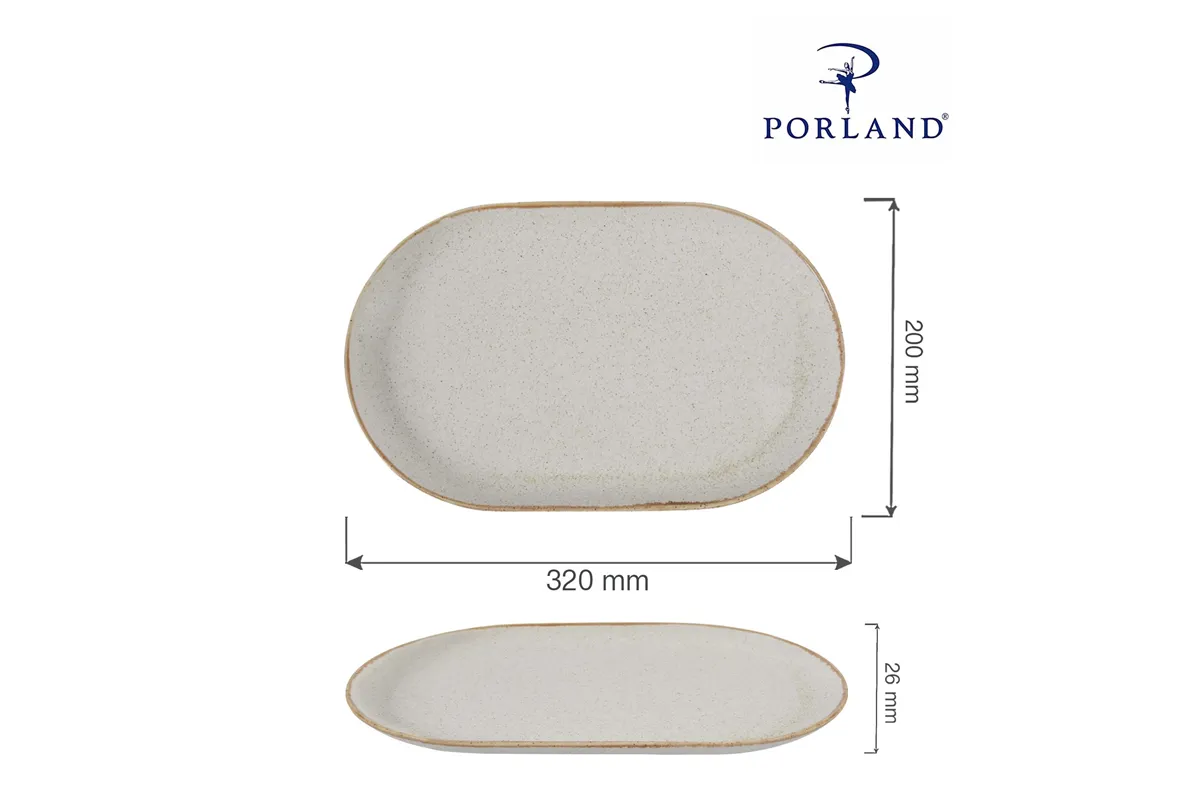 Półmisek owalny Sand 320x200 mm Porland 04ALM002567