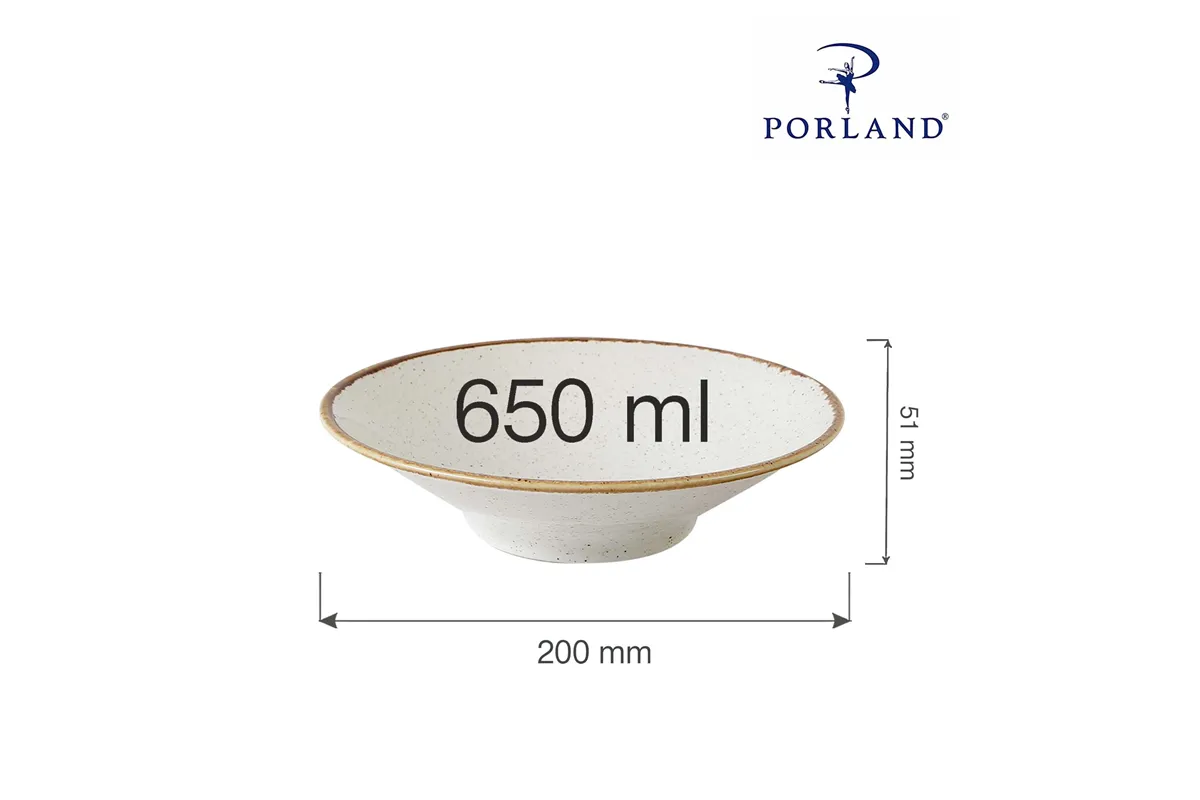 Talerz głęboki Sand 200 mm, 650 ml Porland 04ALM002763