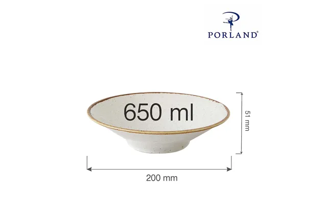 Talerz głęboki Sand 200 mm, 650 ml Porland 04ALM002763 Talerz głęboki Sand 200 mm, 650 ml Porland 04ALM002763