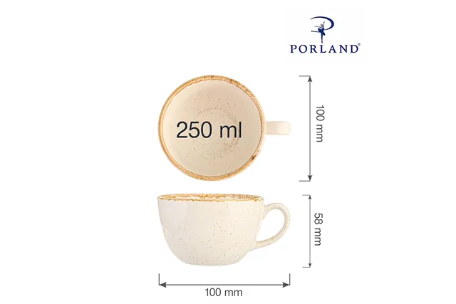 Filiżanka elegancka Sand 250 ml Porland 04ALM001408 Filiżanka elegancka Sand 250 ml Porland 04ALM001408