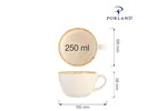 Filiżanka elegancka Sand 250 ml Porland 04ALM001408