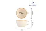 Filiżanka elegancka Sand 320 ml Porland 04ALM001450
