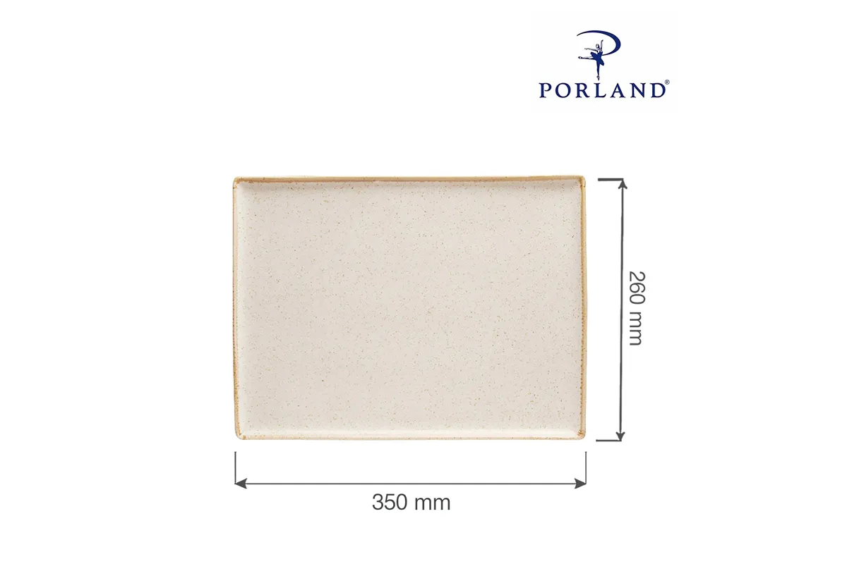 Taca prostokątna Sand 350x260 mm Porland 04ALM001509