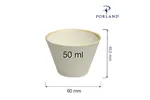 Miska stożkowa Sand 50 ml Porland 04ALM001416