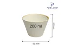 Miska stożkowa Sand 200 ml Porland 04ALM001432