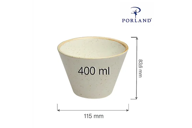 Miska stożkowa Sand 400 ml Porland 04ALM001438
