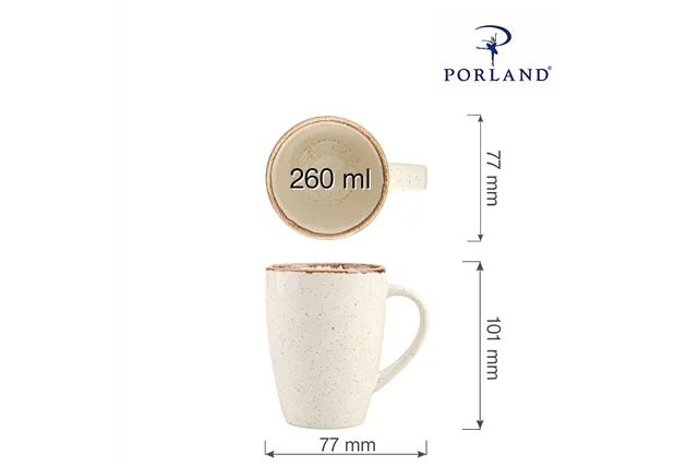 Kubek Sand 260 ml Porland 04ALM001686 Kubek Sand 260 ml Porland 04ALM001686