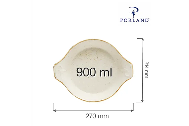Naczynie do zapiekania Sand 210 mm Porland 04ALM001677 Naczynie do zapiekania Sand 210 mm Porland 04ALM001677