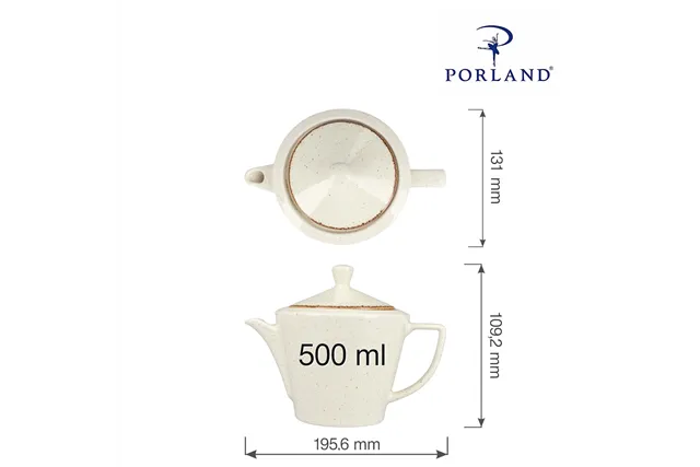Dzbanek do herbaty Sand 500 ml Porland 04ALM001493 Dzbanek do herbaty Sand 500 ml Porland 04ALM001493