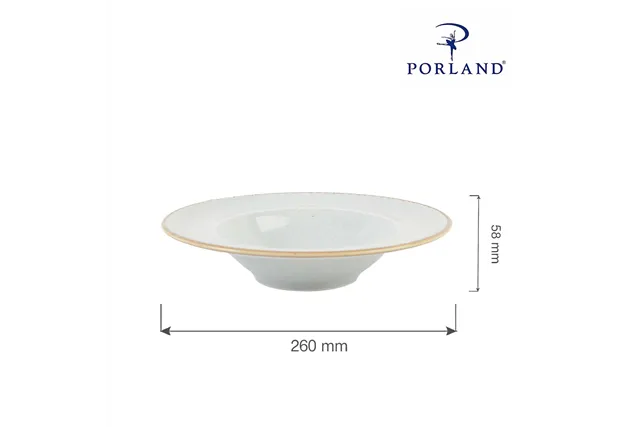 Talerz do pasty Ashen 260 mm Porland 04ALM002256 Talerz do pasty Ashen 260 mm Porland 04ALM002256