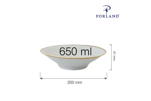 Talerz głęboki Ashen 200 mm, 650 ml Porland 04ALM002764 Talerz głęboki Ashen 200 mm, 650 ml Porland 04ALM002764