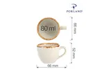 Filiżanka elegancka do espresso Ashen 80 ml Porland 04ALM001722