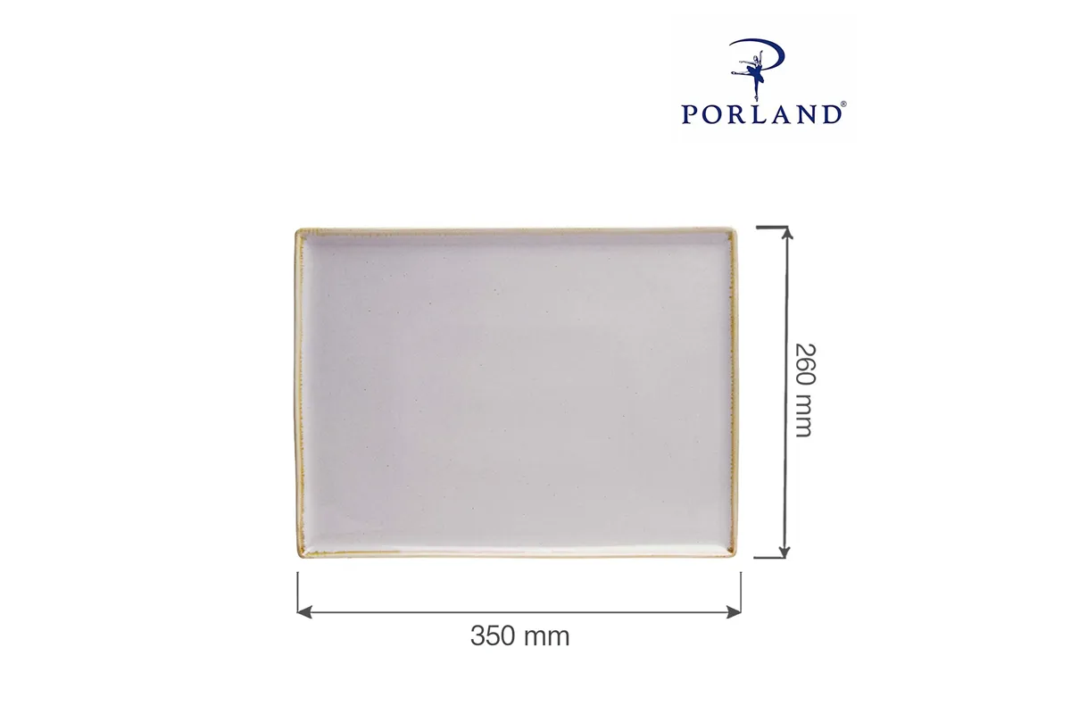 Taca prostokątna Ashen 350x260 mm Porland 04ALM001508