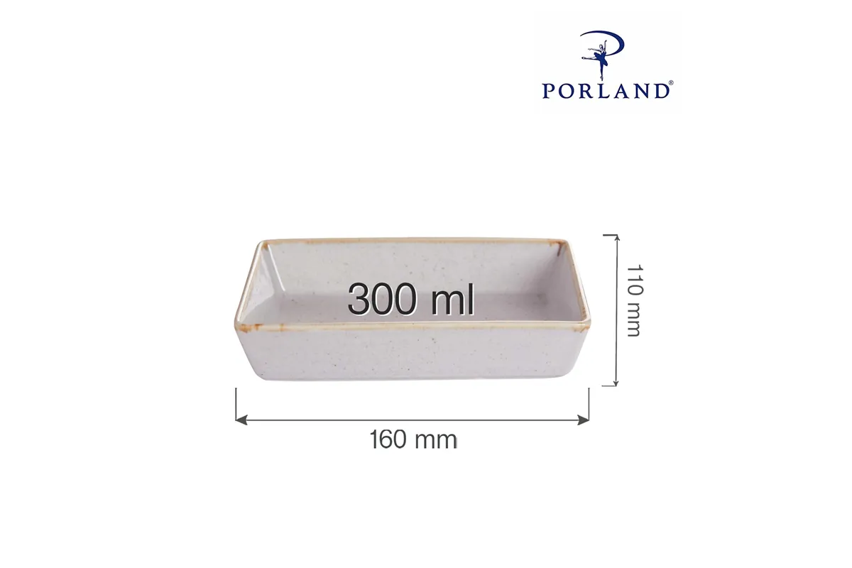 Naczynie do przystawek Ashen 160x110 mm Porland 04ALM002051