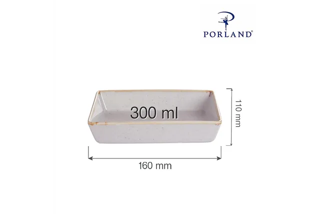 Naczynie do przystawek Ashen 160x110 mm Porland 04ALM002051 Naczynie do przystawek Ashen 160x110 mm Porland 04ALM002051