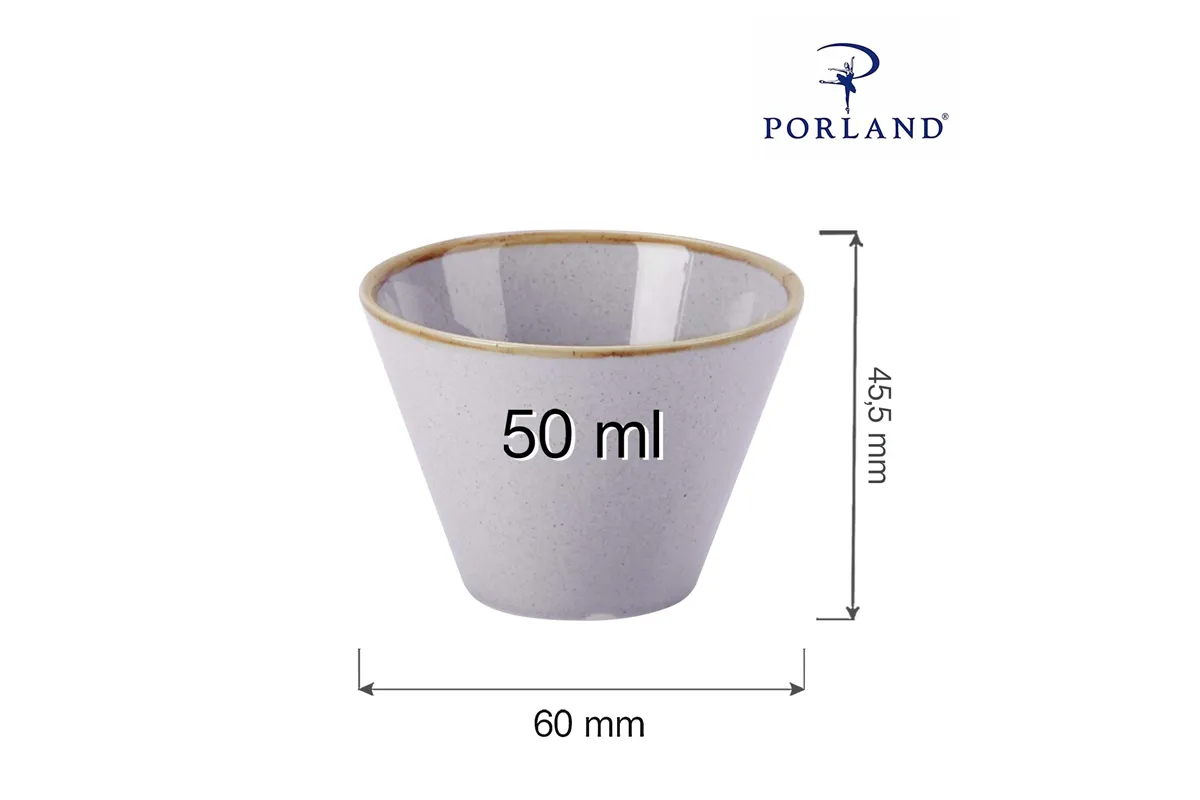 Miska stożkowa Ashen 50 ml Porland 04ALM001414