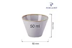 Miska stożkowa Ashen 50 ml Porland 04ALM001414