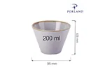 Miska stożkowa Ashen 200 ml Porland 04ALM001427