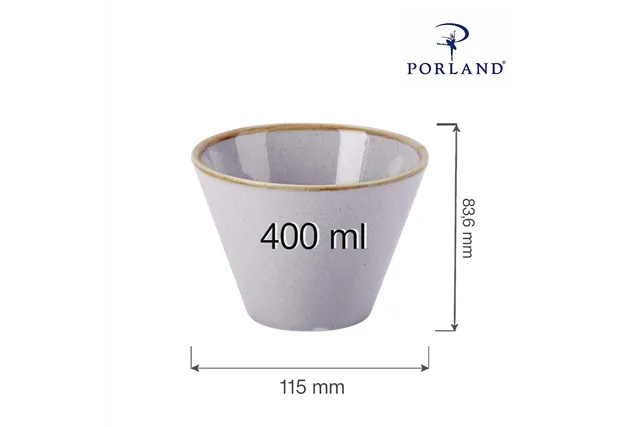 Miska stożkowa Ashen 400 ml Porland 04ALM001437 Miska stożkowa Ashen 400 ml Porland 04ALM001437