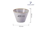 Miska stożkowa Ashen 400 ml Porland 04ALM001437