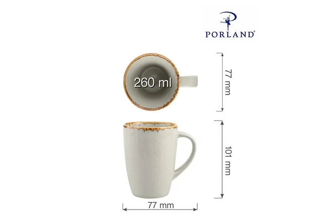 Kubek Ashen 260 ml Porland 04ALM001687 Kubek Ashen 260 ml Porland 04ALM001687