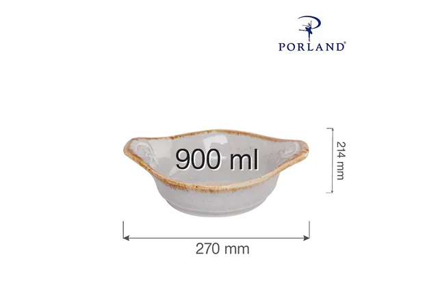 Naczynie do zapiekania Ashen 210 mm Porland 04ALM001676 Naczynie do zapiekania Ashen 210 mm Porland 04ALM001676