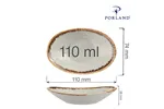 Mini naczynie owalne Ashen 110 mm Porland 04ALM001637