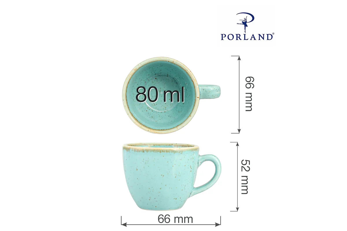 Filiżanka elegancka do espresso Laguna 80 ml Porland 04ALM001718
