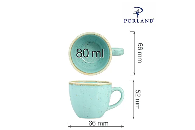 Filiżanka elegancka do espresso Laguna 80 ml Porland 04ALM001718 Filiżanka elegancka do espresso Laguna 80 ml Porland 04ALM001718