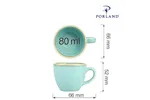 Filiżanka elegancka do espresso Laguna 80 ml Porland 04ALM001718