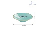 Talerz na stopie Laguna 260 mm Porland 04ALM001945