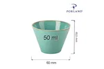 Miska stożkowa Laguna 50 ml Porland 04ALM001411