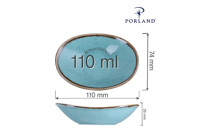 Mini naczynie owalne Laguna 110 mm Porland 04ALM001633 Mini naczynie owalne Laguna 110 mm Porland 04ALM001633