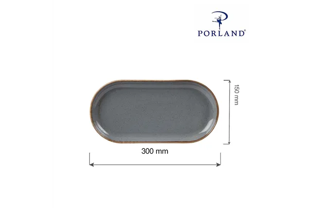 Półmisek owalny Stone 300x150 mm Porland 04ALM002443 Półmisek owalny Stone 300x150 mm Porland 04ALM002443