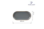 Półmisek owalny Stone 300x150 mm Porland 04ALM002443