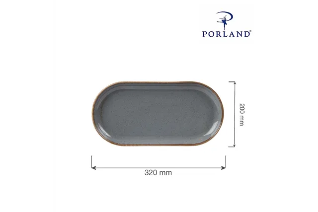 Półmisek owalny Stone 320x200 mm Porland 04ALM002561 Półmisek owalny Stone 320x200 mm Porland 04ALM002561