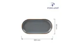 Półmisek owalny Stone 320x200 mm Porland 04ALM002561