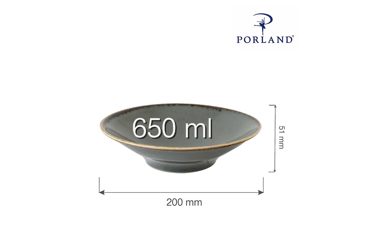 Talerz głęboki Stone 200 mm, 650  ml Porland 04ALM002765