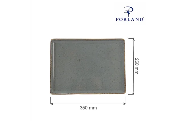 Taca prostokątna Stone 350x260 mm Porland 04ALM002456 Taca prostokątna Stone 350x260 mm Porland 04ALM002456