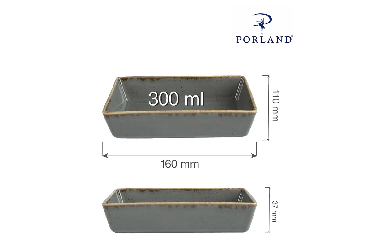 Naczynie do przystawek Stone 160x110 mm Porland 04ALM002478