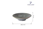 Talerz na stopie Stone 260 mm Porland 04ALM002458